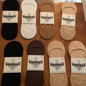 8 Pair of Ultra No Show Bombas NWT. Size L